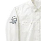 Cody the LovebirdのChubbyBird セキセイインコ　（両袖のみ） Work Shirt