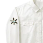 HDIR gathering love のFLOWER work shirt ( WHITE ) / UNISEX Work Shirt