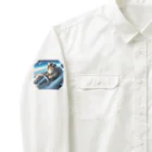 ニャーちゃんショップの永遠のネコ Work Shirt