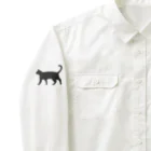 Teatime ティータイムの黒猫は見ていた　ねこ Work Shirt