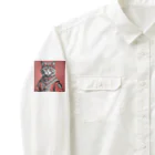 hogarakuの縄文猫 Work Shirt