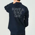 HAVE A BIKE DAY. ＠ SUZURIのHABDワークシャツ(Dark navy) Work Shirt