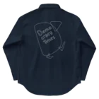 DemocracyTimesのデモクラシータイムス ワークシャツ バックプリントver1 Work Shirt