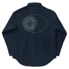 cosmicatiromの太陽系の衛星 白 Work Shirt