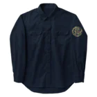 キッズモード某の葵の迷彩御紋と歴戦ロゴ Work Shirt