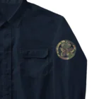 キッズモード某の葵の迷彩御紋と歴戦ロゴ Work Shirt