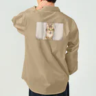 あふぐろ屋の映画のワンシーンのような猫 Work Shirt