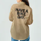 HAVE A BIKE DAY. ＠ SUZURIのHABDワークシャツ(Mocha beige) ワークシャツ