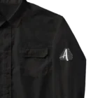 ASA DANCE WORKSの肩裏・左腕(White LOGO) Work Shirt