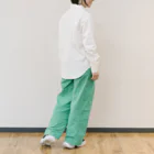 ASA DANCE WORKSの肩裏・左腕(White LOGO) Work Shirt