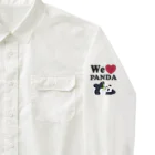 キッズモード某のwe love パンダ Work Shirt