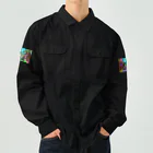 Ａ’ｚｗｏｒｋＳの宇宙人類皆兄弟 HORIZONTAL Work Shirt