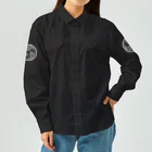 Ａ’ｚｗｏｒｋＳの丸に合わせ三つ髑髏 白（オリジナル家紋シリーズ） Work Shirt