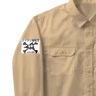 Ａ’ｚｗｏｒｋＳのスリスリ海賊団　海賊旗　ジョリジョリロジャー ワークシャツ