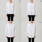 武者小路夕桐のしろくま Zip Hoodie :model wear (woman)