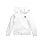 寂しんぐのはちわれのねこ(毛づくろい) Zip Hoodie