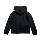 サウンドキッチンのもじだけ白抜きロゴ Zip Hoodie