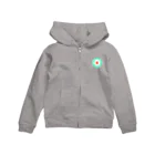 CORONET70のサークルa・ペパーミント・白・オレンジ Zip Hoodie