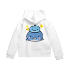 まみおデザインの親子イルカ Zip Hoodie