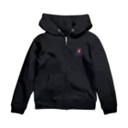 ナコの夜の森（バックプリントあり） Zip Hoodie