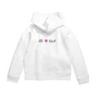 ふうりんroomの新体操ガールしかジャンプパープル Zip Hoodie