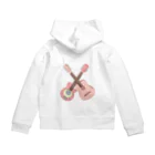 ボストンテリアさくらのりこちゃんギター Zip Hoodie