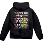 らぶぷろ番組公式ショップのタッグチームパーカー【白字ver】 Zip Hoodie