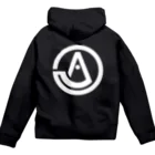 AMITA SUMO DOJO -あみた相撲道場-の"白ロゴ"　AMITA SUMO DOJO  Zip Hoodie