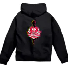 鳥の巣の蛇と牡丹 Zip Hoodie