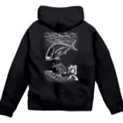 猫と釣り人のKAMPACHI_1W_FB Zip Hoodie