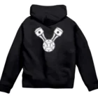 Xi-REN．SR/サイレンサーの【XI-REN.SR/サイレンサー】ジップパーカー Zip Hoodie