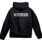 eins zwei drei vierの90年代V系インスパイアグッズ「NO SYNTHESIZER」 Zip Hoodie