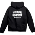 地下労働者GOODSストアのunderground workerジップパーカー Zip Hoodie