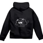 猫のしっぽのNEKO？ジップアップパーカー Zip Hoodie