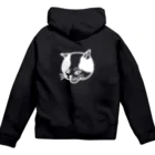 けい房のちょいワルねこ　白線 Zip Hoodie