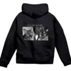 amo-shima　(アモシマ)のジップパーカー NO CAT NO LIFE （白文字） Zip Hoodie