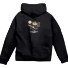 “すずめのおみせ” SUZURI店のスズメ忍法帖 Zip Hoodie