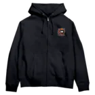 morohey_shopの モチ【TEAM キャット フード】ステッカー80×80、パーカー各種 Zip Hoodie