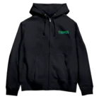 TIGRIS(ティグリス)のフレイムロゴ(Green) Zip Hoodie