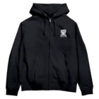 黑服飾の黑いパーカー 神(かみ) Zip Hoodie