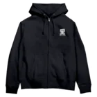 黑服飾の黑いパーカー ねこ Zip Hoodie