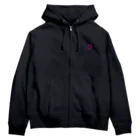 ふぁいの店のまるっと　ディープピンク Zip Hoodie