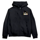 まみおデザインのムギくん Zip Hoodie