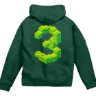 3rd Shunzo's boutique熊猫屋 の3rd Zip Hoodie