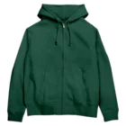 猫T屋のIT系猫 ・バッチ処理だ / ジップパーカー(背面プリント) Zip Hoodie