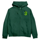 3rd Shunzo's boutique熊猫屋 の3rd Zip Hoodie