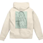 obosa_DENS/SABEAR_shop ＠SUZURIのrough drawing girl-1_ウェア Zip Hoodie