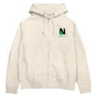 NARROWCAST RECORDSのNARROWCAST RECORDS ロゴ Zip Hoodie