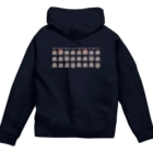 かみたのたくさんまさおくん（両面　濃色） Zip Hoodie
