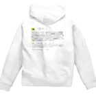 0.00%VEGAN SHOPのヴィーガンはゆるヴィーガンを嫌う（黒文字） Zip Hoodie